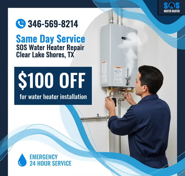 SOS Water Heater Clear Lake Shores offer